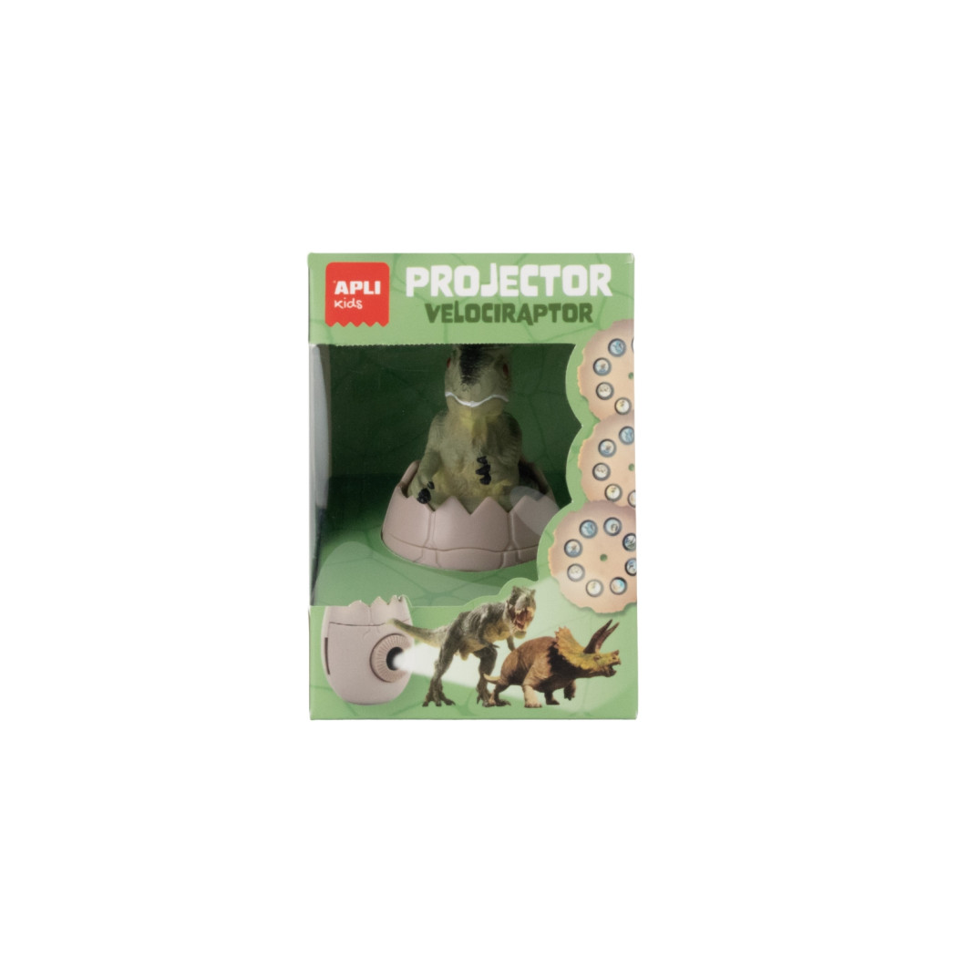 Velociraptor Dinozaur - Mini Projektor na Wymienne Dyski - 24 Przeźrocza - Apli Kids