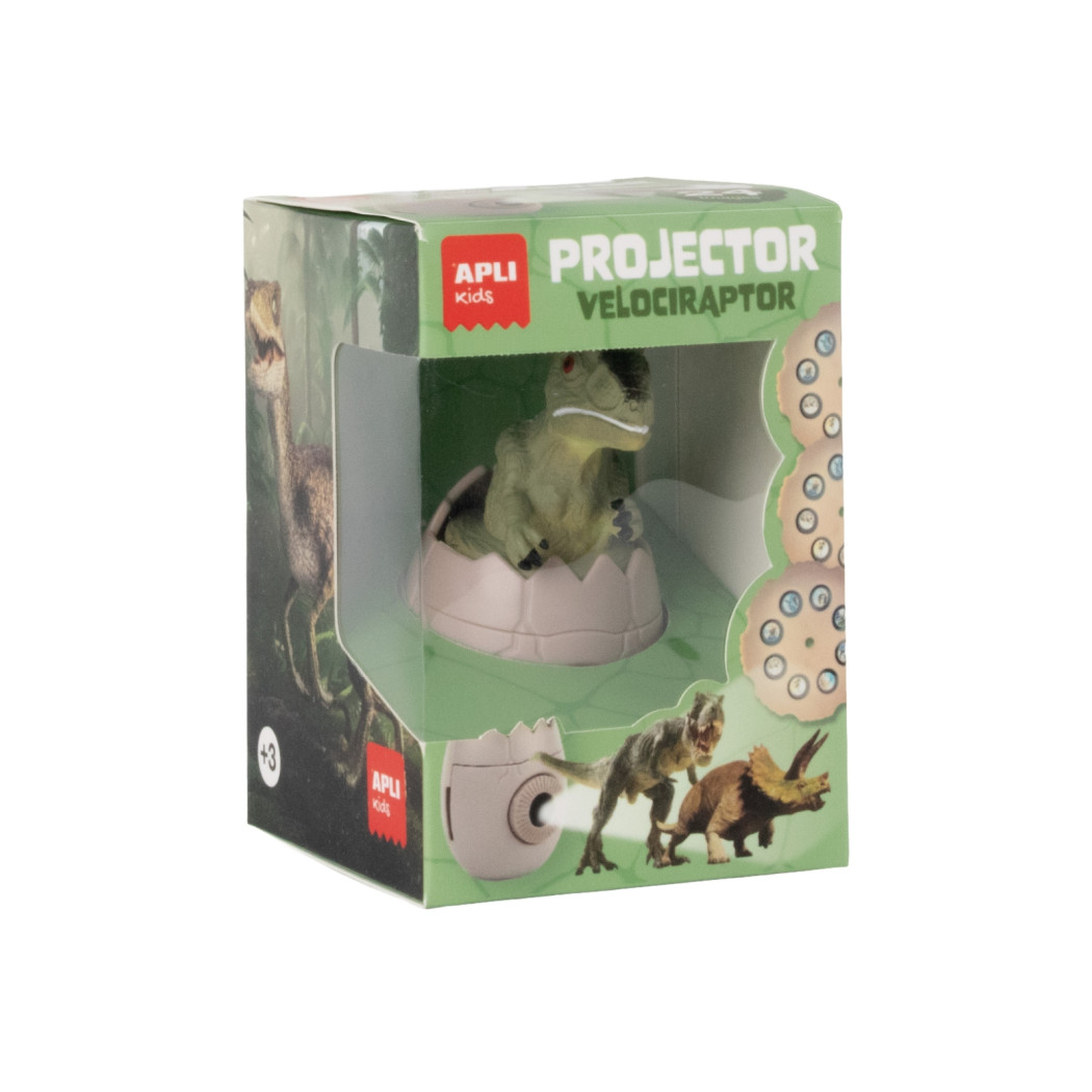 Velociraptor Dinozaur - Mini Projektor na Wymienne Dyski - 24 Przeźrocza - Apli Kids
