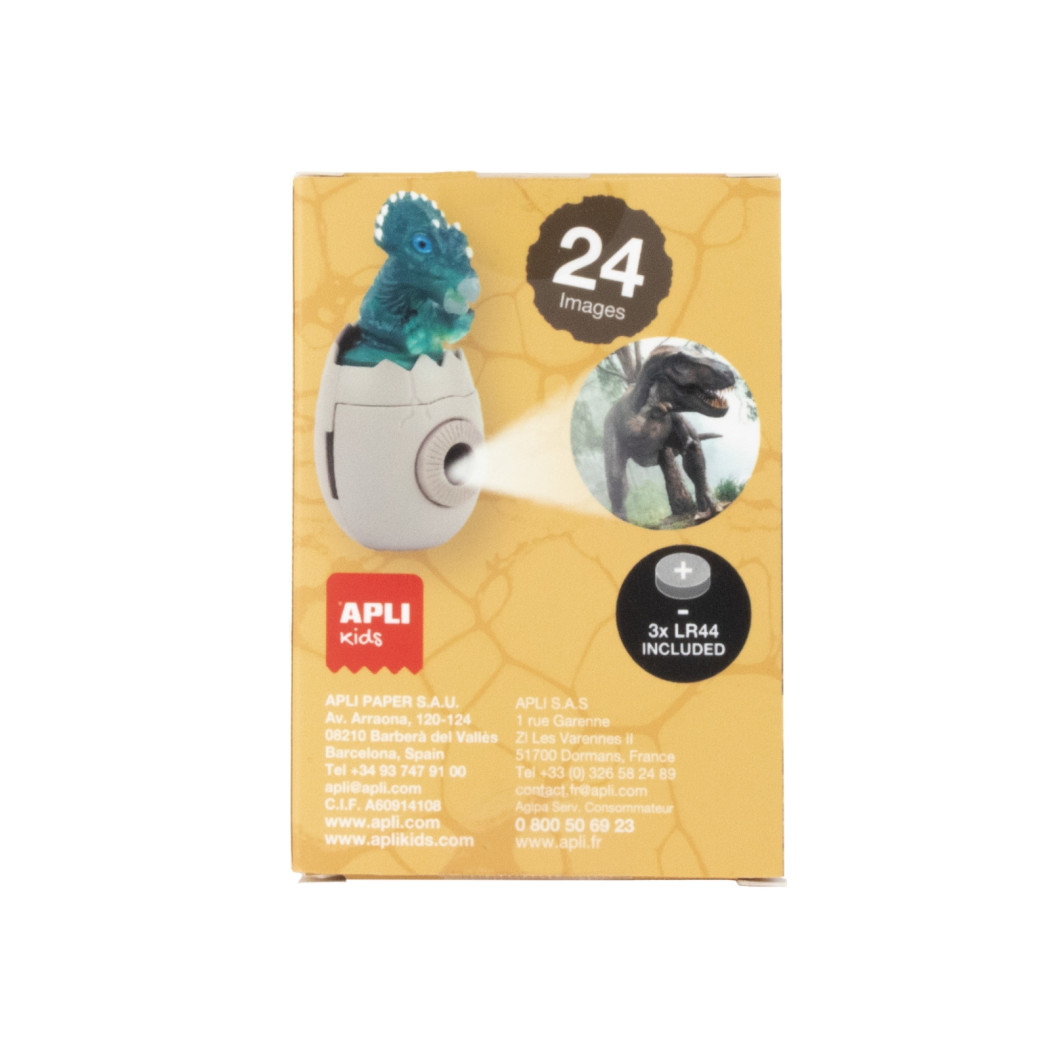 Triceratops Dinozaur - Mini Projektor na Wymienne Dyski - 24 Przeźrocza - Apli Kids