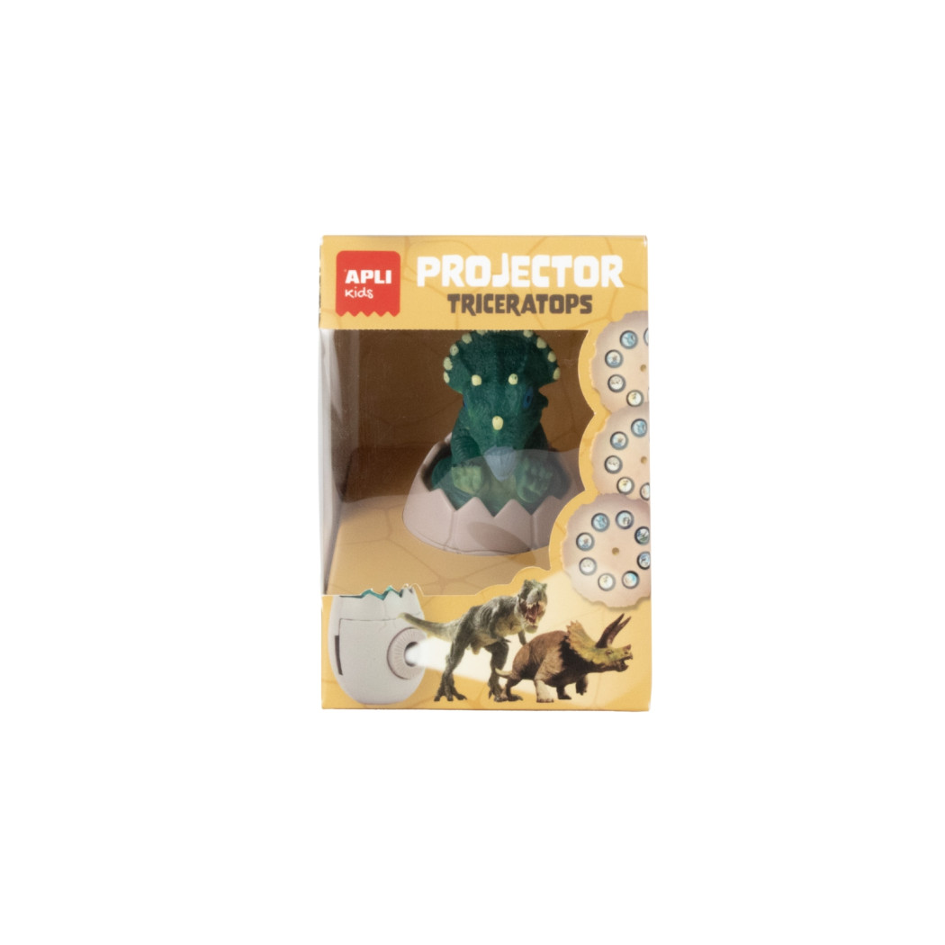 Triceratops Dinozaur - Mini Projektor na Wymienne Dyski - 24 Przeźrocza - Apli Kids