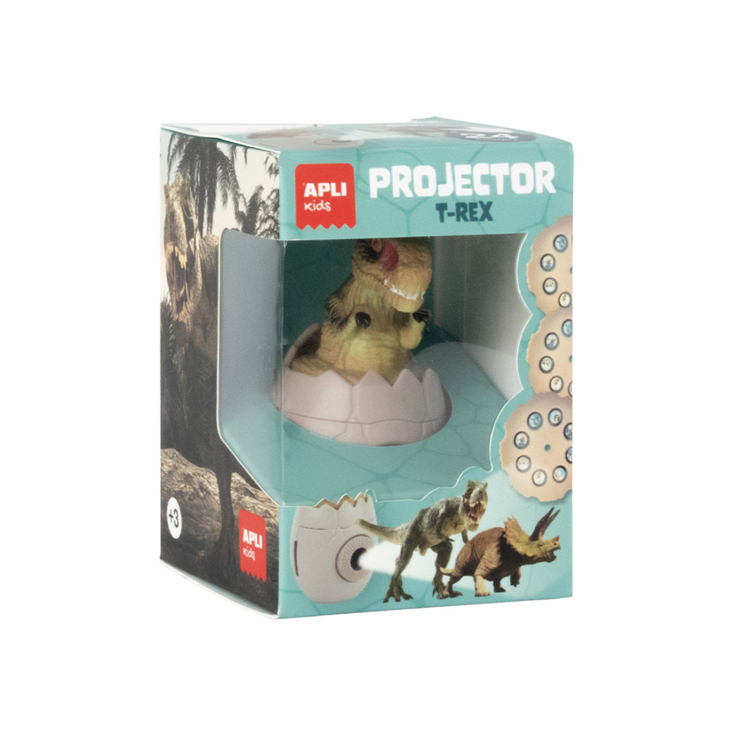 Tyranozaur T-Rex Dinozaur - Mini Projektor na Wymienne Dyski - 24 Przeźrocza - Apli Kids