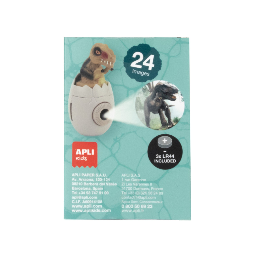 Tyranozaur T-Rex Dinozaur - Mini Projektor na Wymienne Dyski - 24 Przeźrocza - Apli Kids