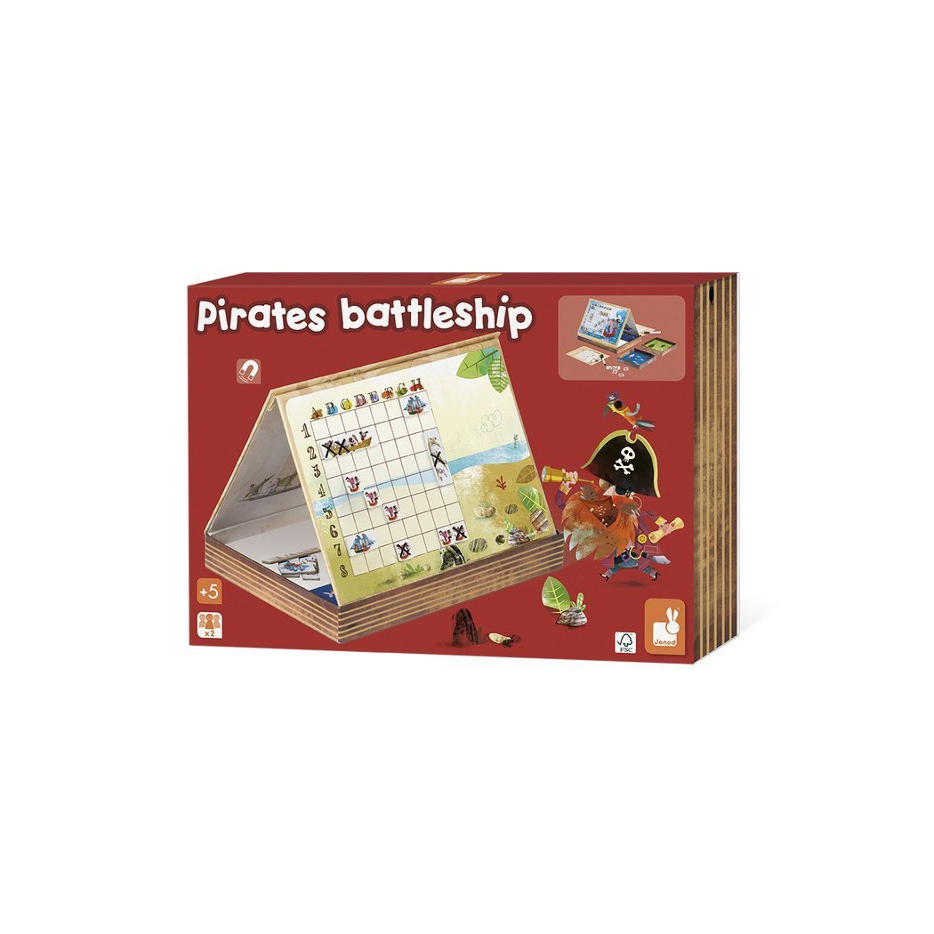 Statki - Gra Magnetyczna - Bitwa Morska Piraci - Janod
