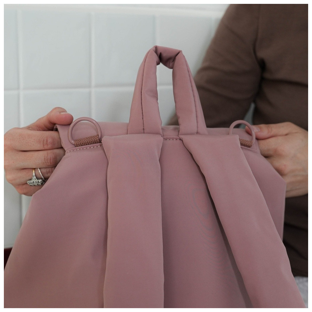 Różowy Lekki Plecak - Pufiasty Puffer Pink - do Wózka i na co Dzień - La Millou