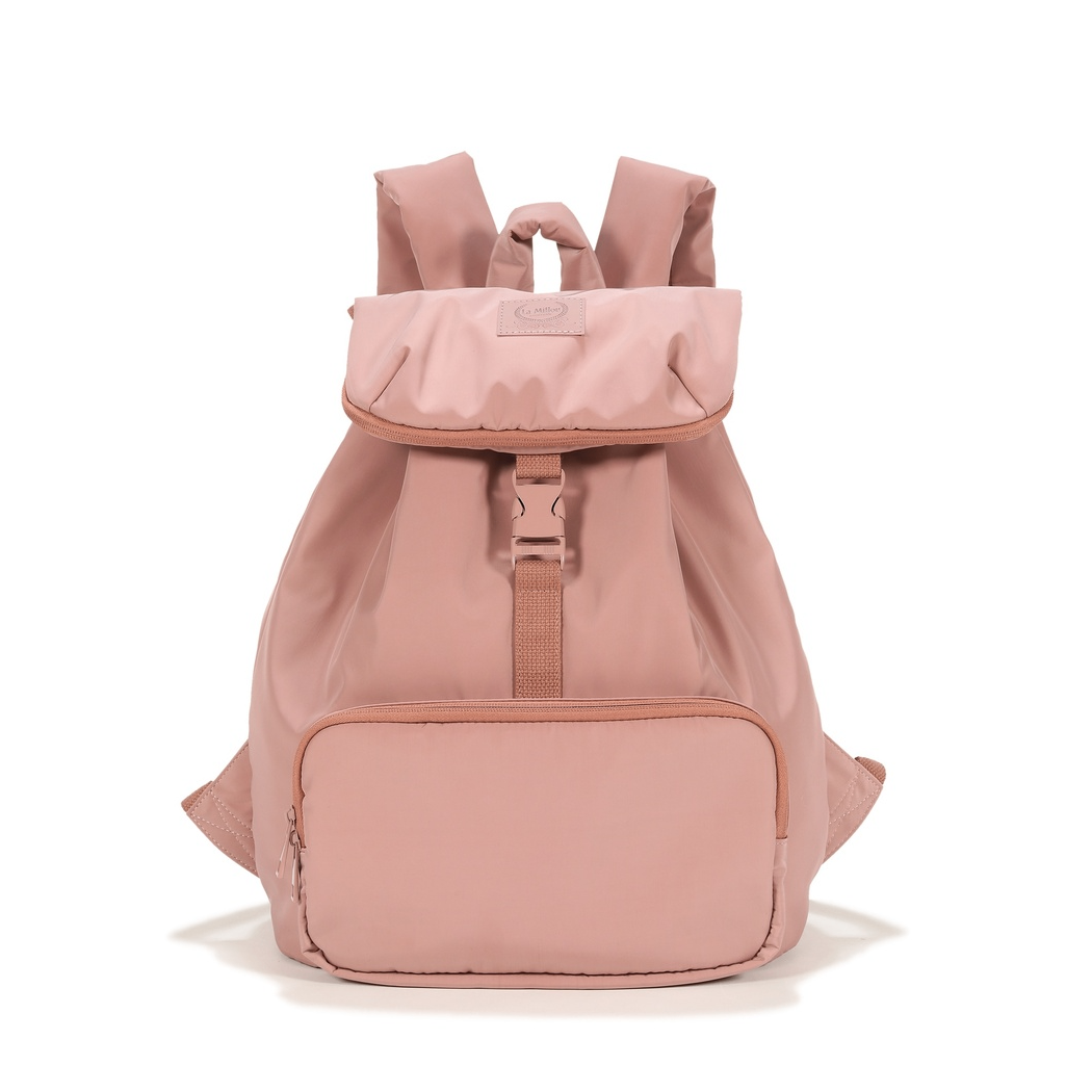 Różowy Lekki Plecak - Pufiasty Puffer Pink - do Wózka i na co Dzień - La Millou