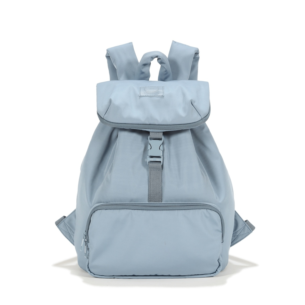 Niebieski Lekki Plecak - Pufiasty Puffer Denim - do Wózka i na co Dzień - La Millou