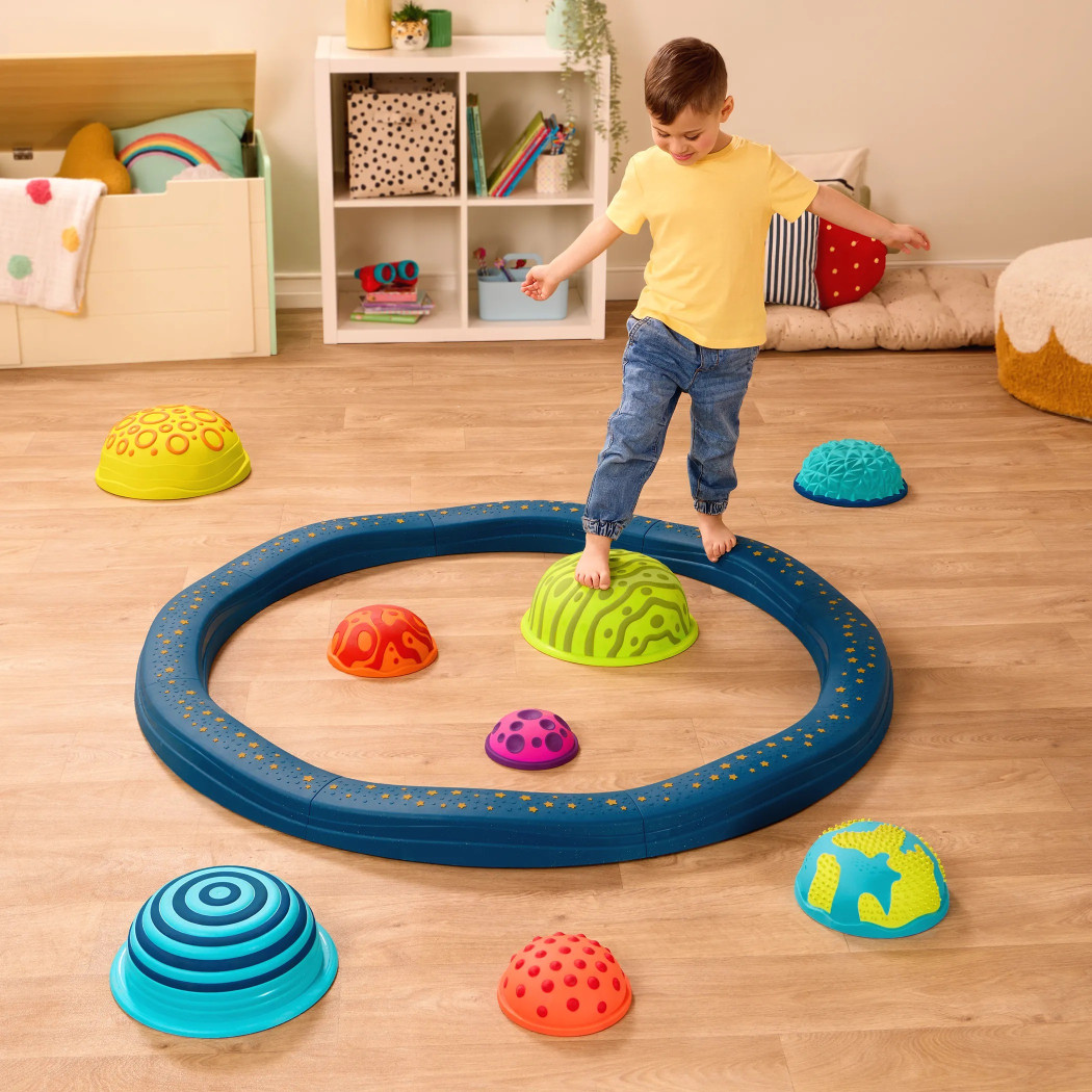 Planety - Ścieżka Sensoryczna do Balansowania - Falista Modułowa 16 elementów - BTOYS