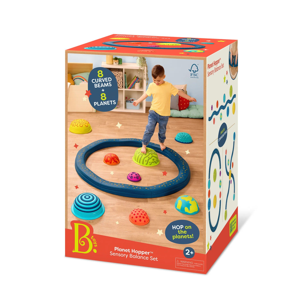 Planety - Ścieżka Sensoryczna do Balansowania - Falista Modułowa 16 elementów - BTOYS