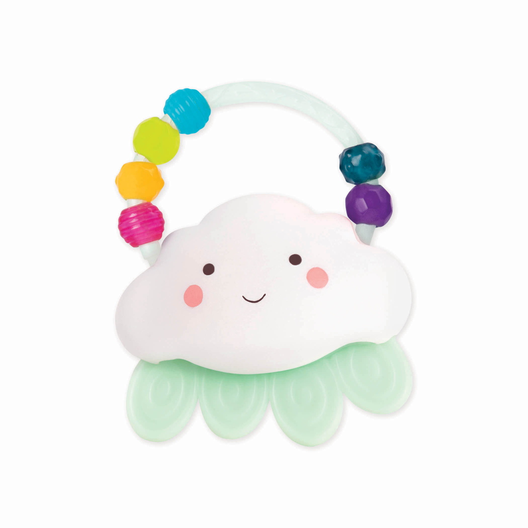 Gryzak Chmurka - Świecący Sensoryczny Zmiana Kolorów - Grzechotka - BTOYS