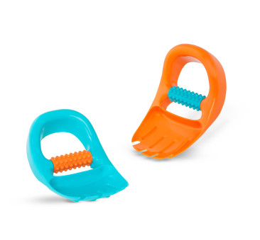 Dwie Łopatki do Piasku w Kształcie Łapek Zwierząt - Grabki Plażowe - BTOYS