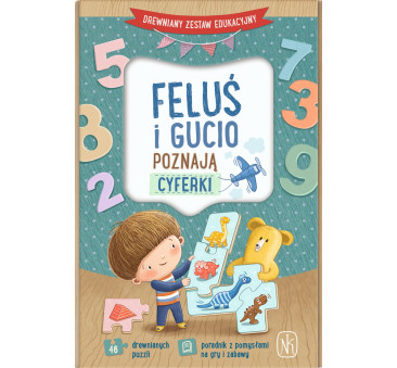 Feluś i Gucio Poznają Cyferki - Puzzle Edukacyjne Zabawy Matematyczne - Nauka Liczenia - Nasza Księgarnia