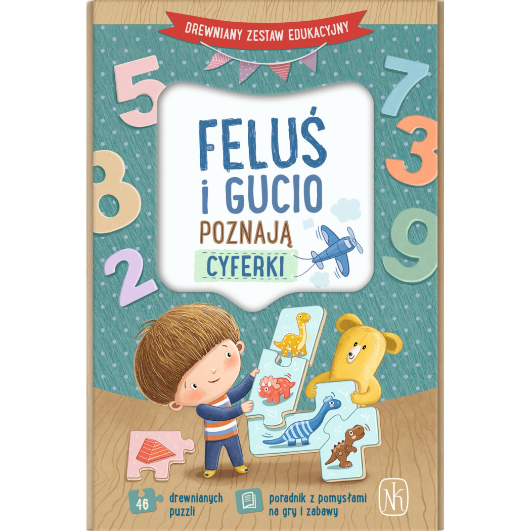 Feluś i Gucio Poznają Cyferki - Puzzle Edukacyjne Zabawy Matematyczne - Nauka Liczenia - Nasza Księgarnia