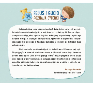 Feluś i Gucio Poznają Cyferki - Puzzle Edukacyjne Zabawy Matematyczne - Nauka Liczenia - Nasza Księgarnia