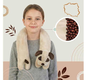 PROMOCJA Buldog 1 kg - Pluszak Piesek Obciążeniowy 1000g / 90 cm - Regulowana Waga - Sensoryczny Stabilizator dla Dziecka - Sens