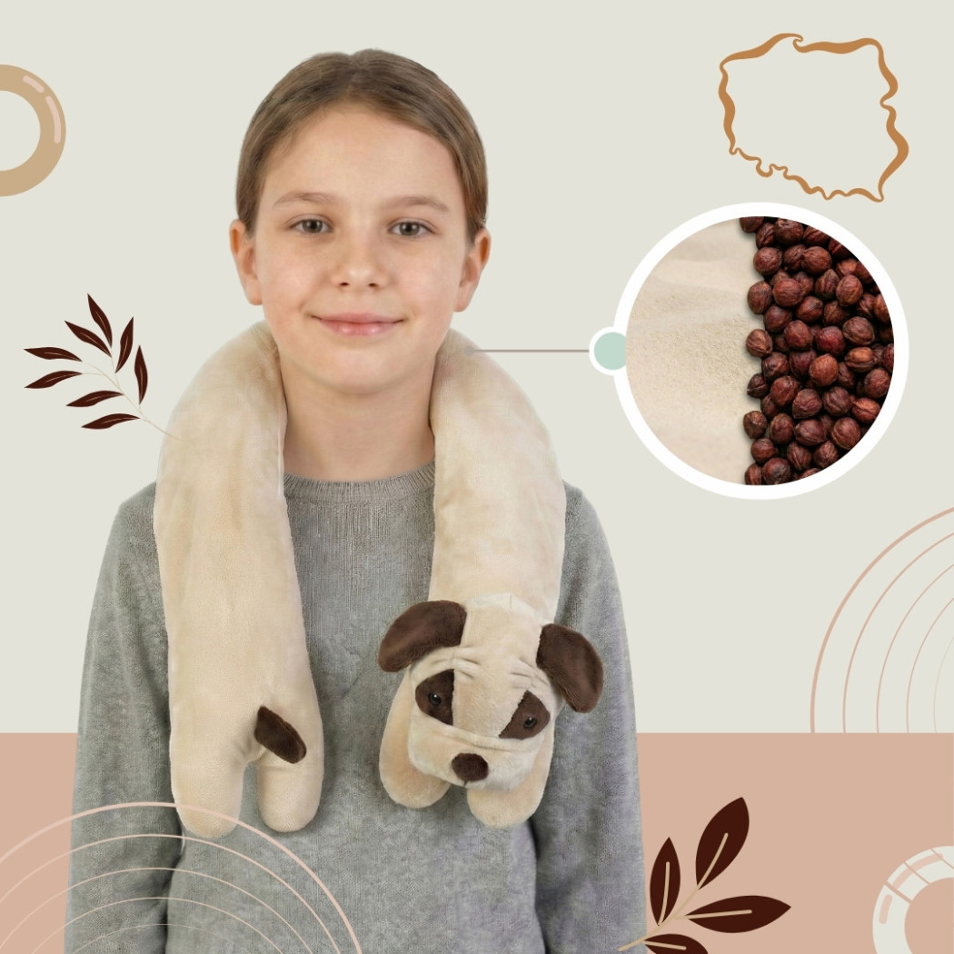 PROMOCJA Buldog 1 kg - Pluszak Piesek Obciążeniowy 1000g / 90 cm - Regulowana Waga - Sensoryczny Stabilizator dla Dziecka - Sens