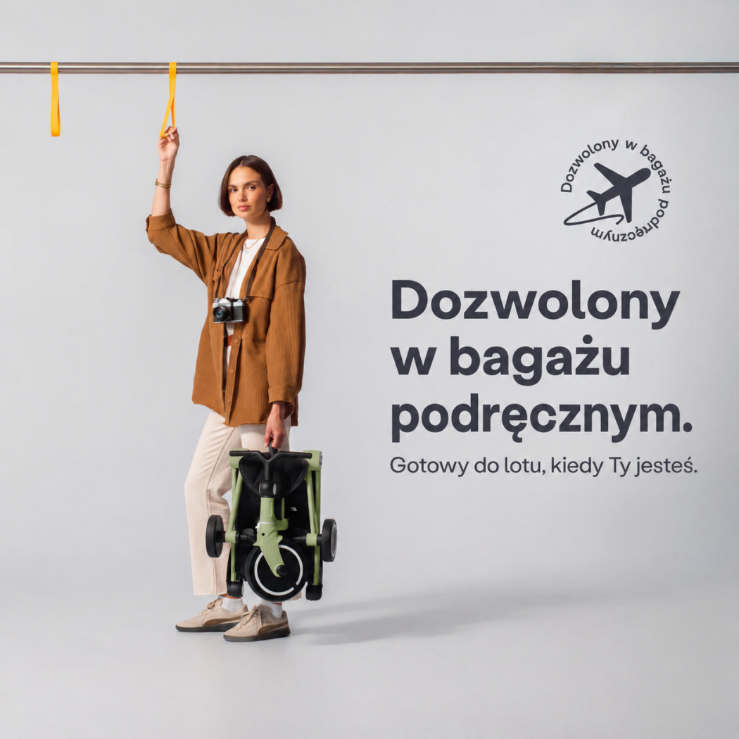 Oliwkowy Rowerek Trójkołowy z Funkcją Wózka - Dziecięcy - Wonder - Smartrike