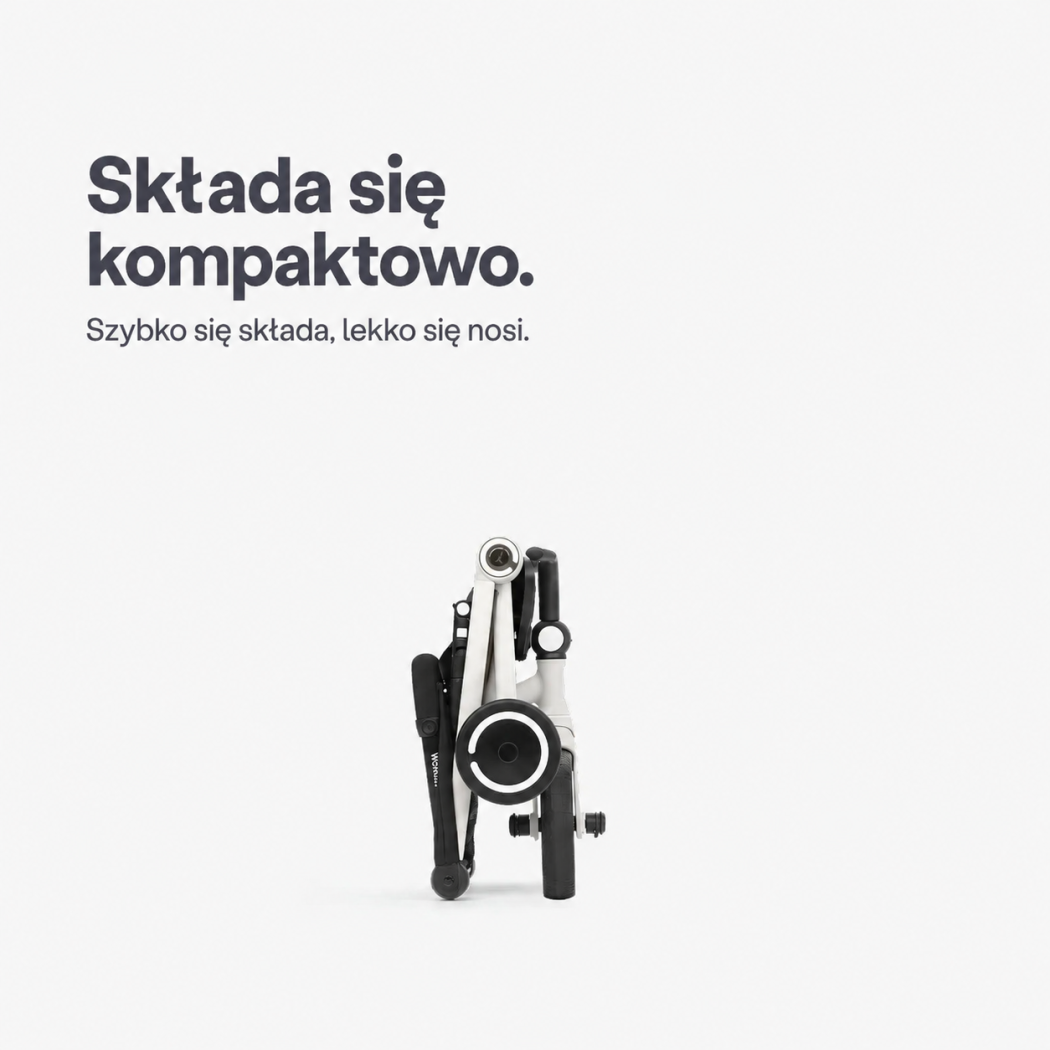 Czarno-biały Rowerek Trójkołowy z Funkcją Wózka - Dziecięcy - Wonder - Smartrike