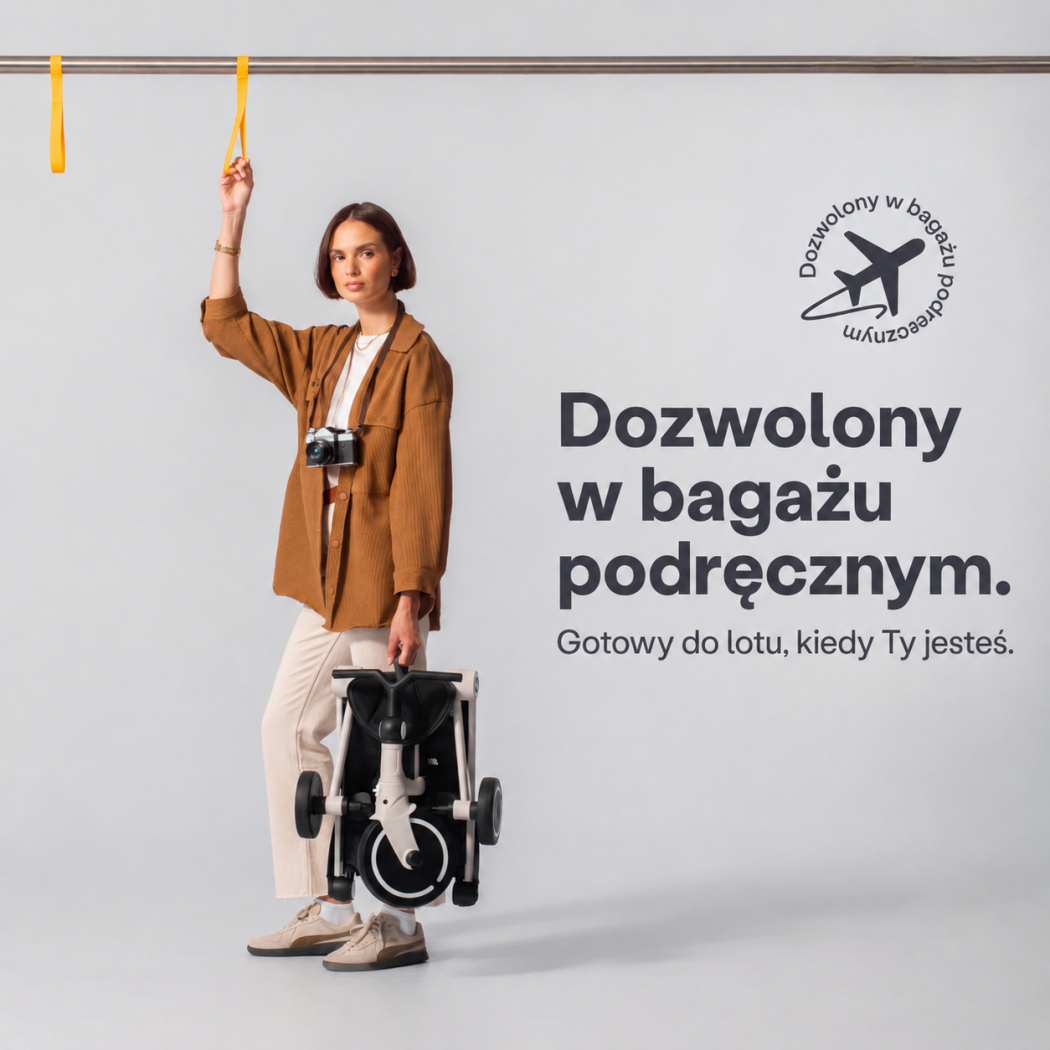 Czarno-biały Rowerek Trójkołowy z Funkcją Wózka - Dziecięcy - Wonder - Smartrike