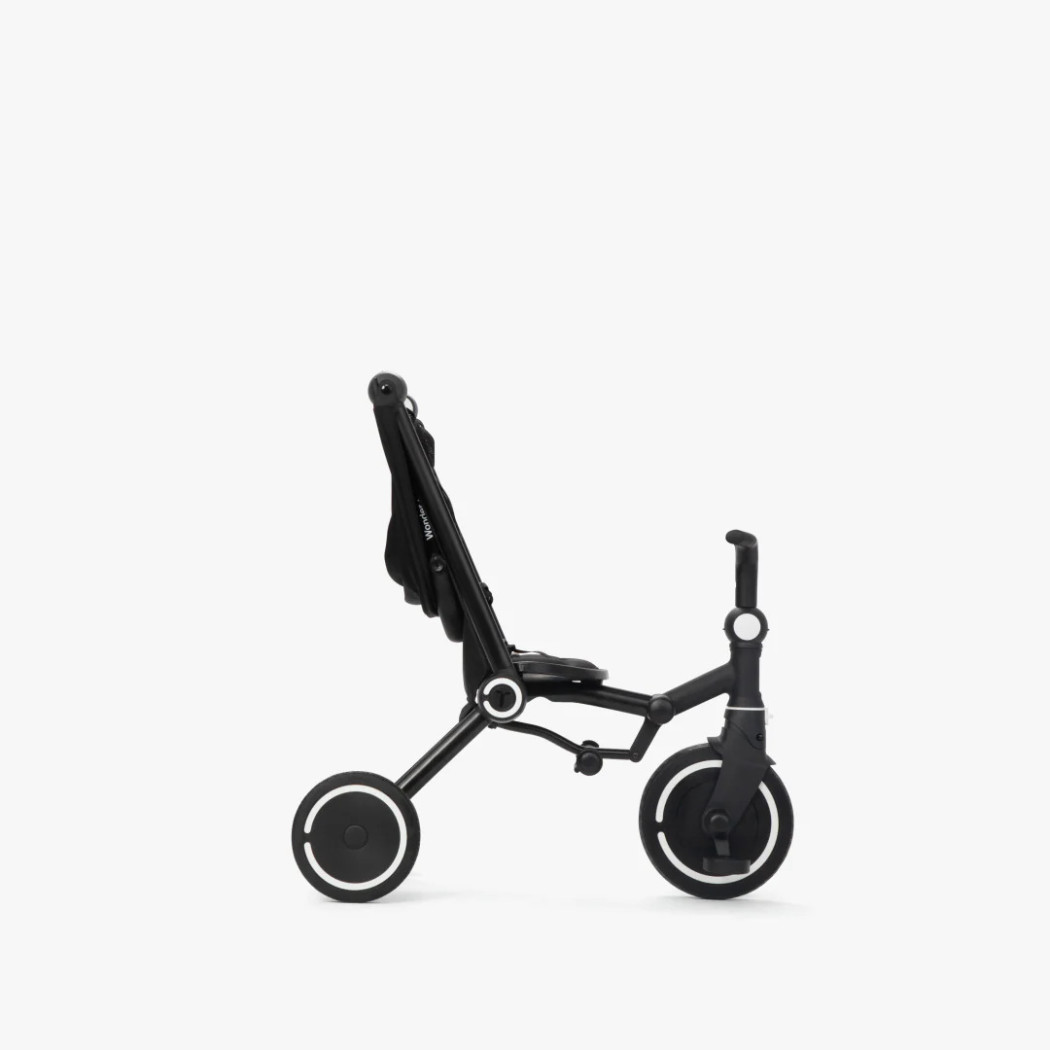 Czarny Rowerek Trójkołowy z Funkcją Wózka - Dziecięcy - Wonder Plus - Smartrike