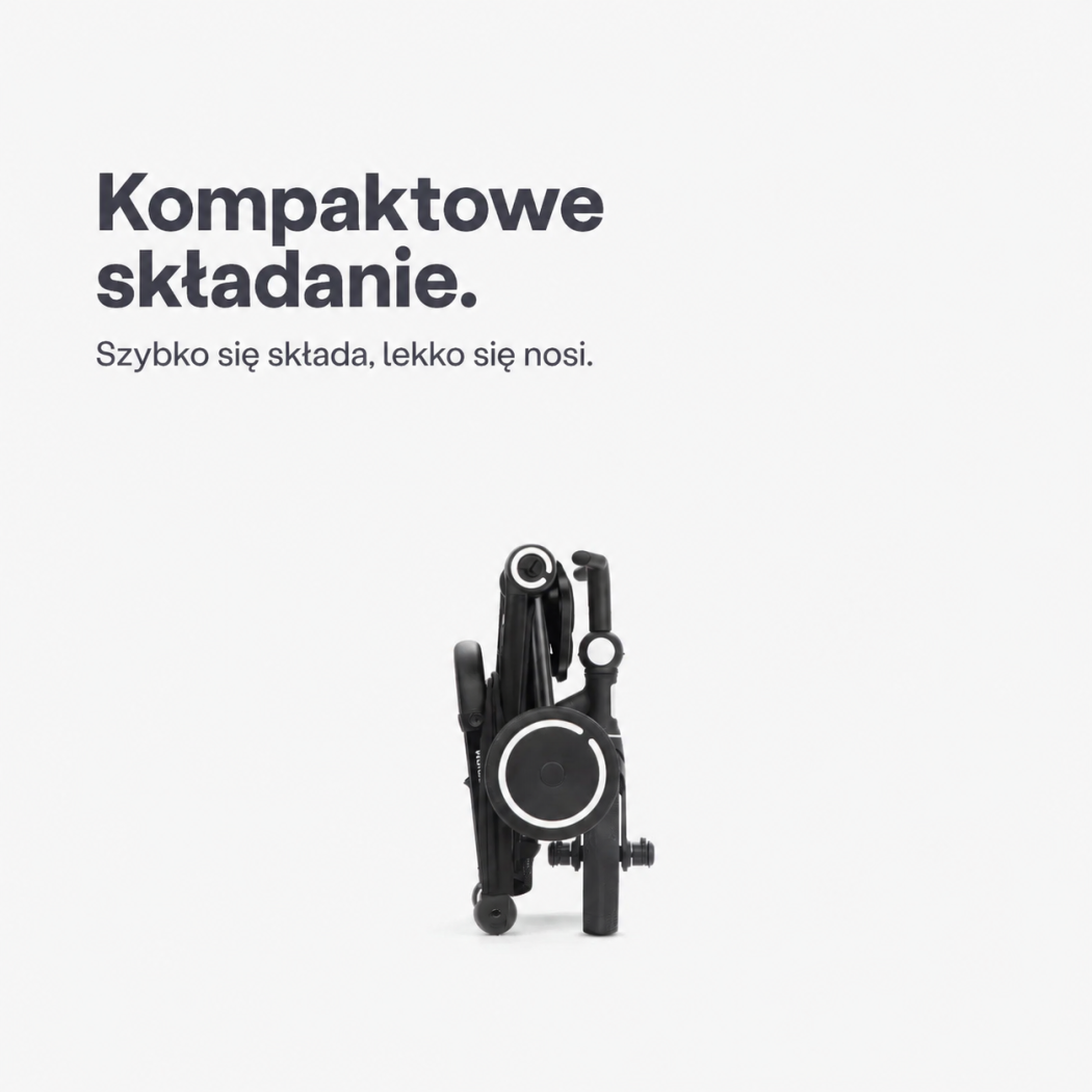 Czarny Rowerek Trójkołowy z Funkcją Wózka - Dziecięcy - Wonder Plus - Smartrike