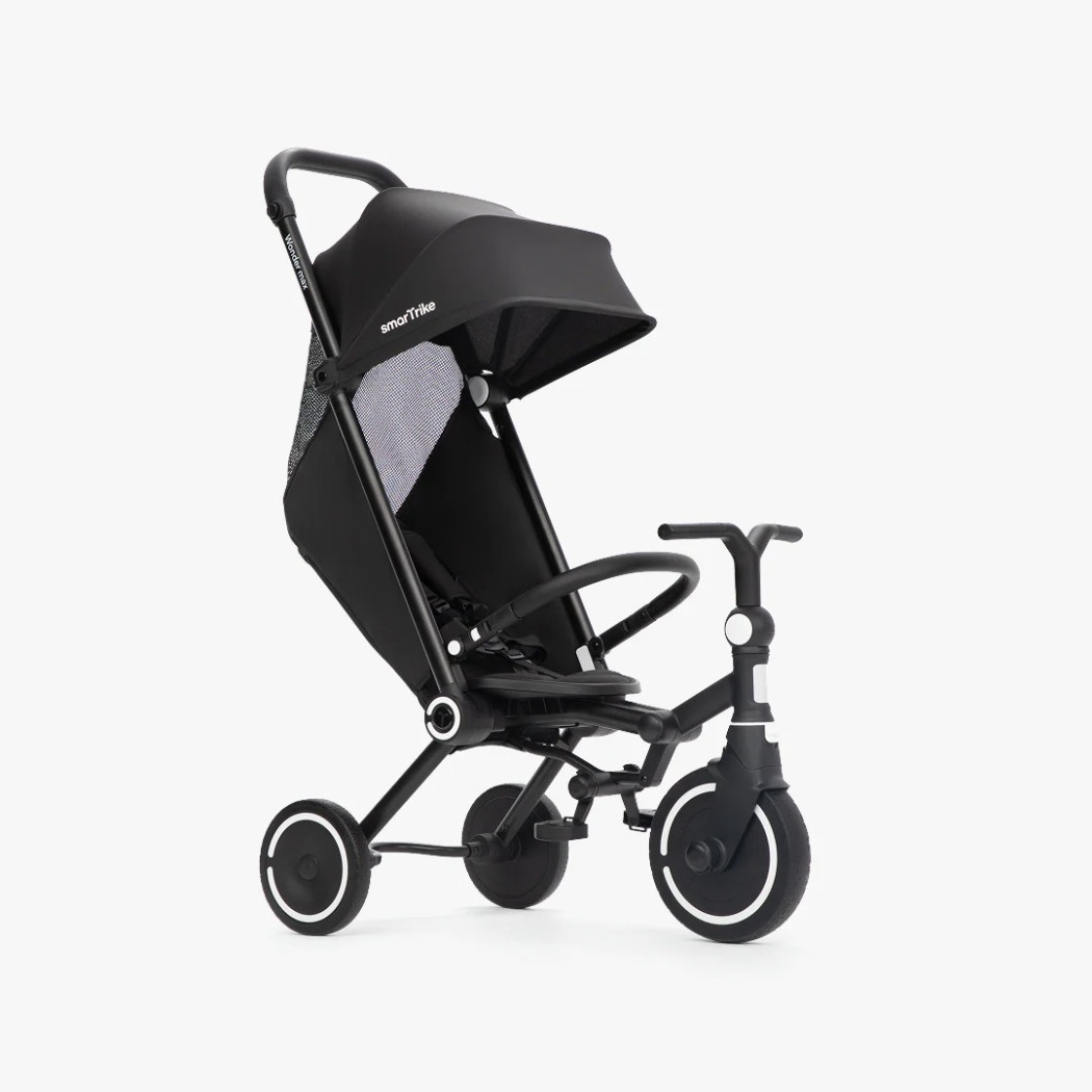 Czarny Max Rowerek Trójkołowy z Funkcją Wózka - Dziecięcy - Wonder Max - Smartrike