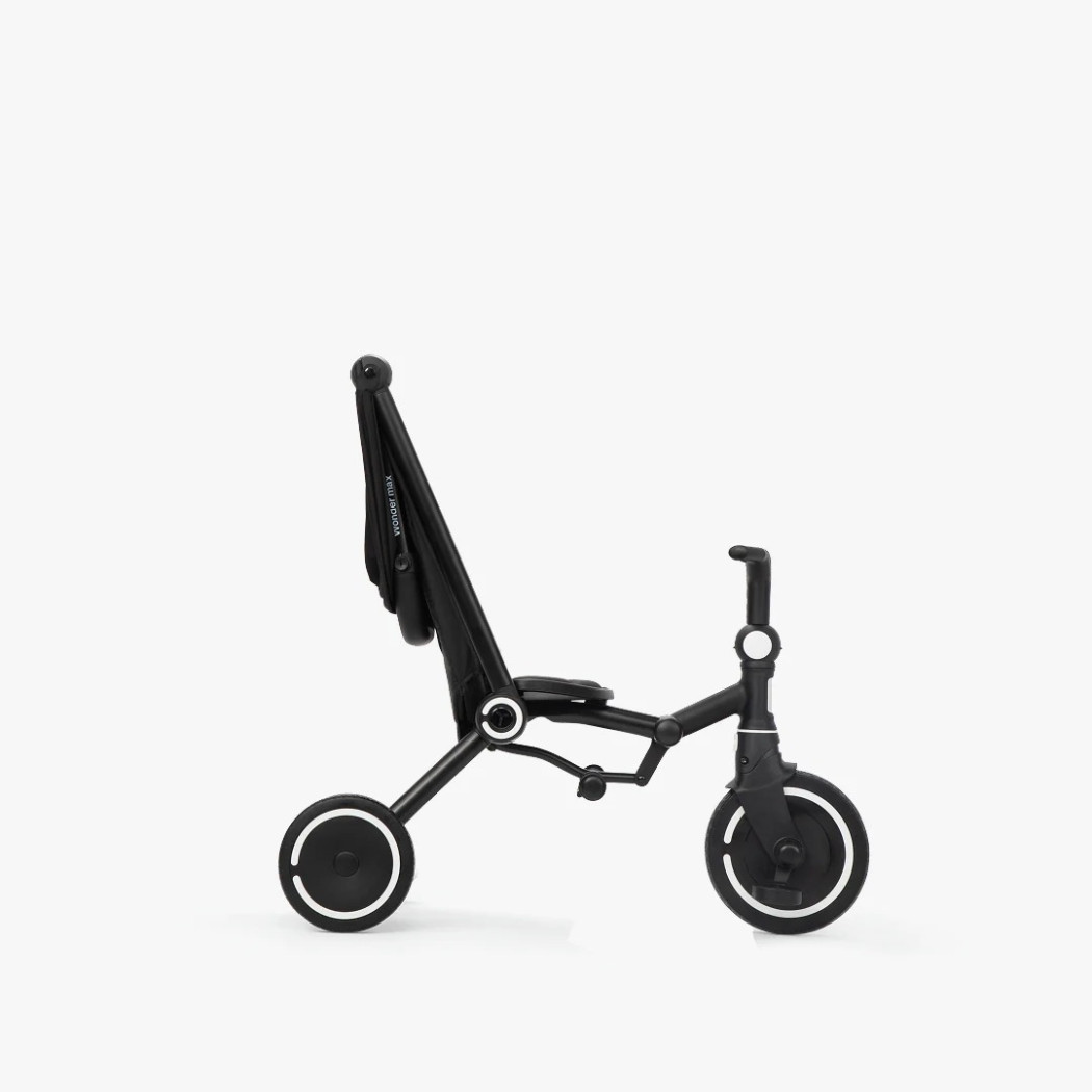 Czarny Max Rowerek Trójkołowy z Funkcją Wózka - Dziecięcy - Wonder Max - Smartrike