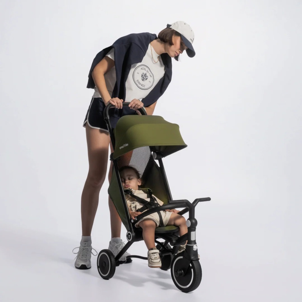 Beżowy Max Rowerek Trójkołowy z Funkcją Wózka - Dziecięcy - Wonder Max - Smartrike
