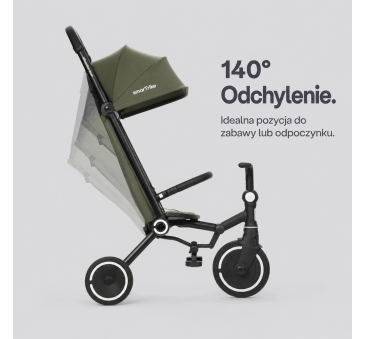 Szałwiowy Max Rowerek Trójkołowy z Funkcją Wózka - Dziecięcy - Wonder Max - Smartrike