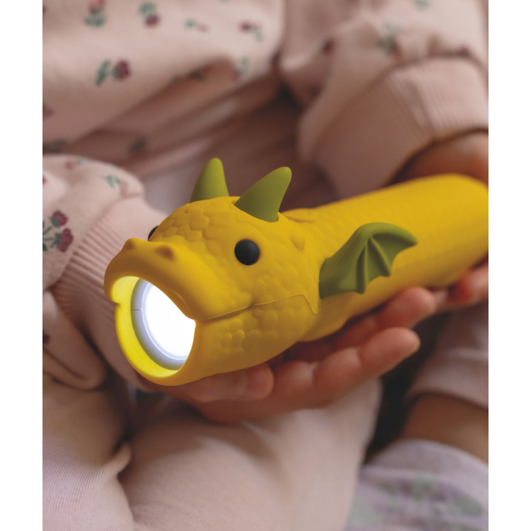 Latarka Smok Draco - Latarka dla Dzieci z Zawieszką - Rabbit & Friends