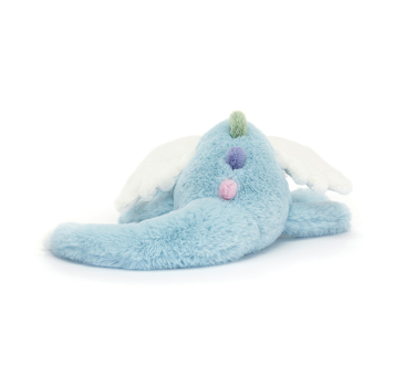 Błękitny Smok Smoczyca - Sky Dragon Duży Pluszowy Smok 50 cm - Maskotka Przytulanka - JellyCat