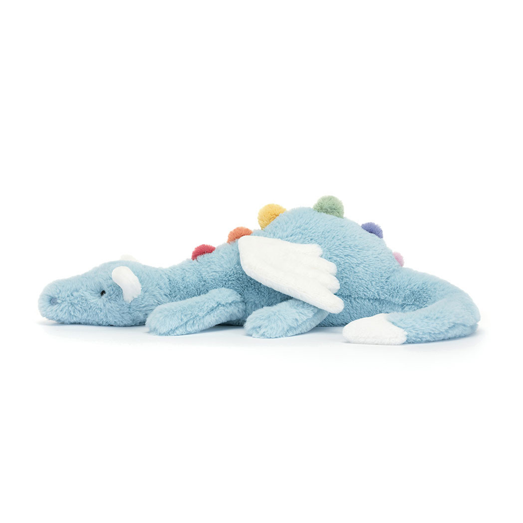 Błękitny Smok Smoczyca - Sky Dragon Duży Pluszowy Smok 50 cm - Maskotka Przytulanka - JellyCat