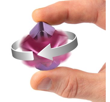 Różowy Spinner Kostka - Zabawka Sensoryczna Cube Fidget Toy - bopster