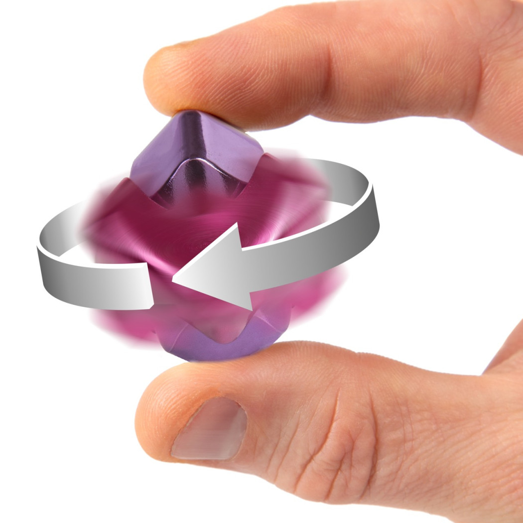 Różowy Spinner Kostka - Zabawka Sensoryczna Cube Fidget Toy - bopster