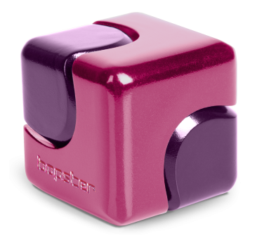 Różowy Spinner Kostka - Zabawka Sensoryczna Cube Fidget Toy - bopster