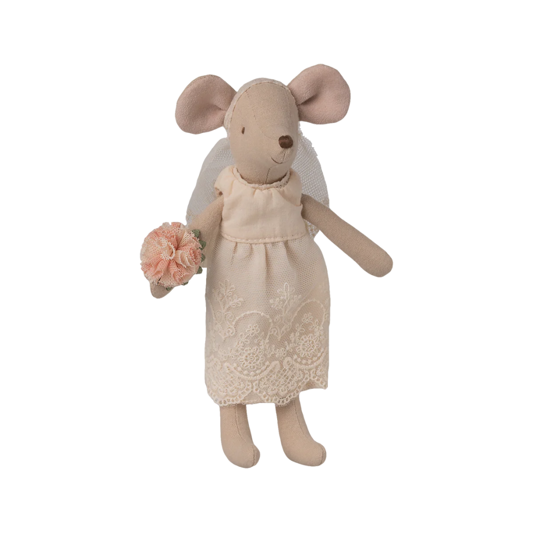 Suknia Ślubna z Dodatkami dla Myszki - Ślub Myszek - Myszka Mama - Wedding Dress - Maileg
