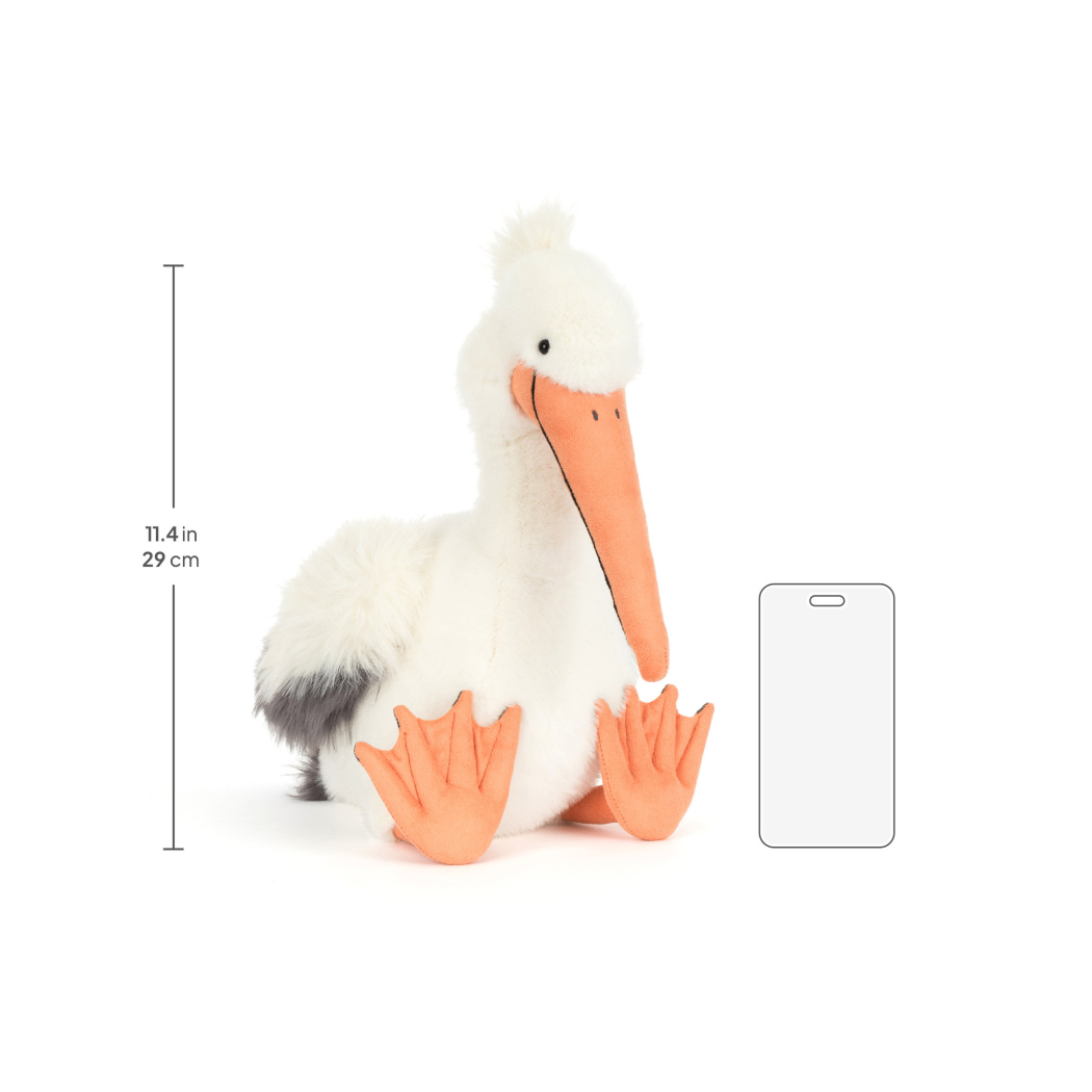 PROMOCJA Pelikan Keli - 34 cm - Pluszowy Ptaszek - Maskotka Przytulanka - JellyCat