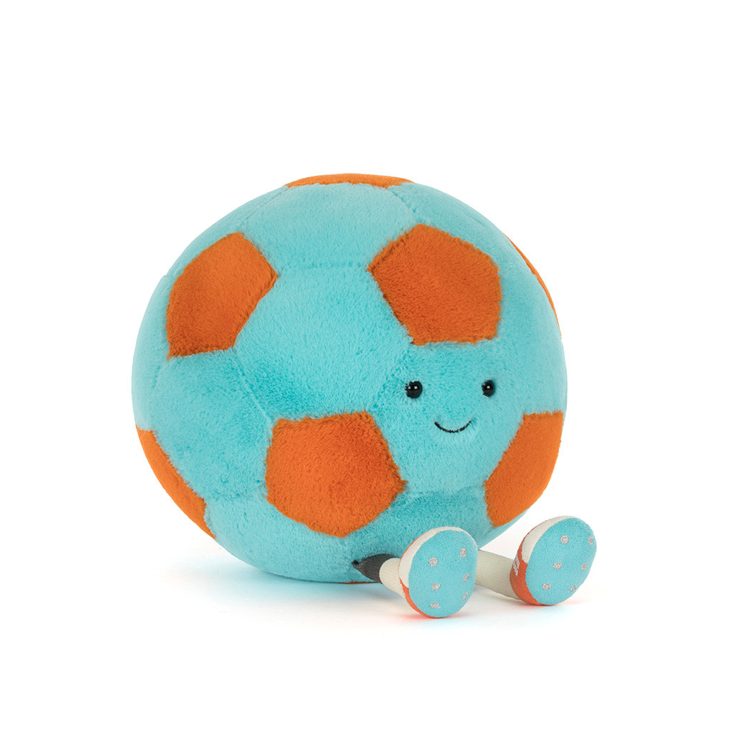 PROMOCJA Plażowa Piłka Nożna 27 cm - Pluszowa Piłeczka Futbolowa Maskotka Przytulanka - JellyCat