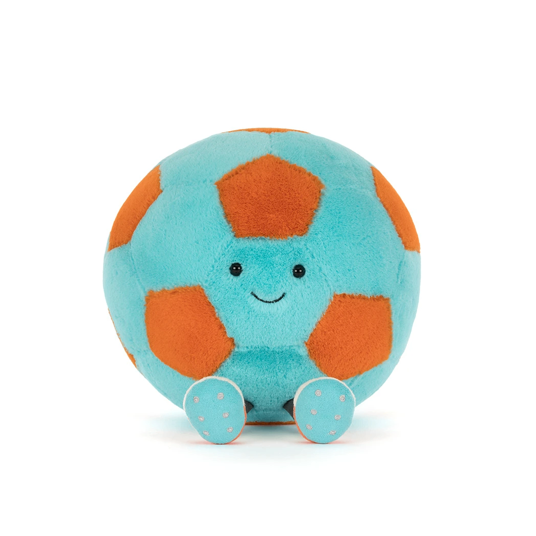 PROMOCJA Plażowa Piłka Nożna 27 cm - Pluszowa Piłeczka Futbolowa Maskotka Przytulanka - JellyCat