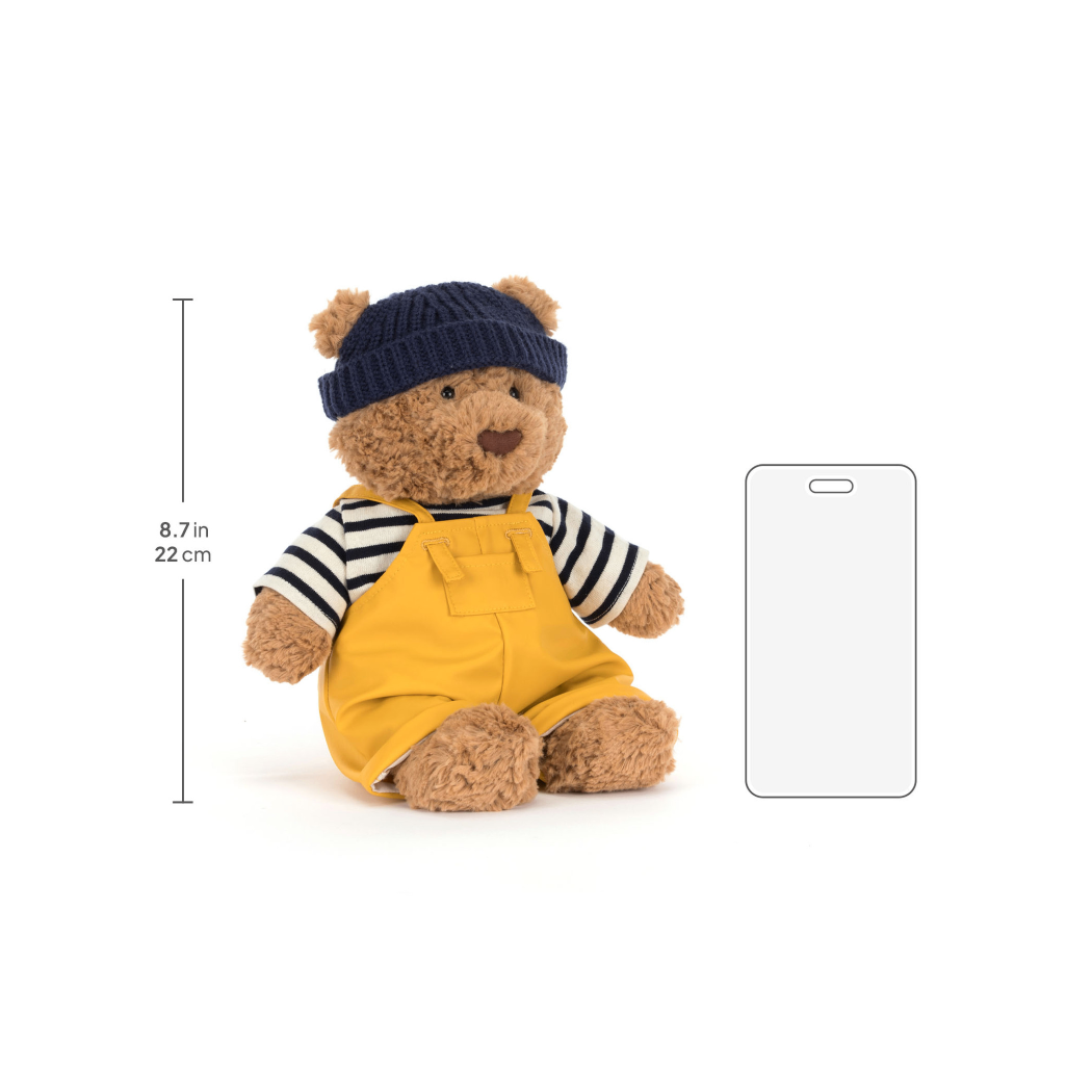 PROMOCJA Miś Bartłomiej Marynarz - 26 cm - Klasyczny Pluszowy w Zdejmowanym Ubranku - Maskotka Przytulanka - JellyCat