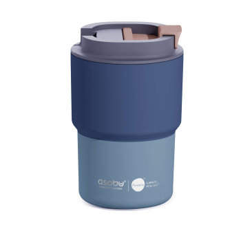 Pastel Blue - Kubek Termiczny 360 ml - Powłoka Ceramiczna Stal Nierdzewna - Asobu