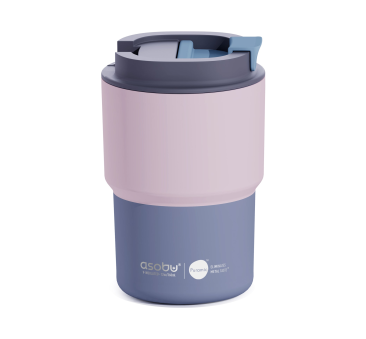 Pastel Pink - Kubek Termiczny 360 ml - Powłoka Ceramiczna Stal Nierdzewna - Asobu