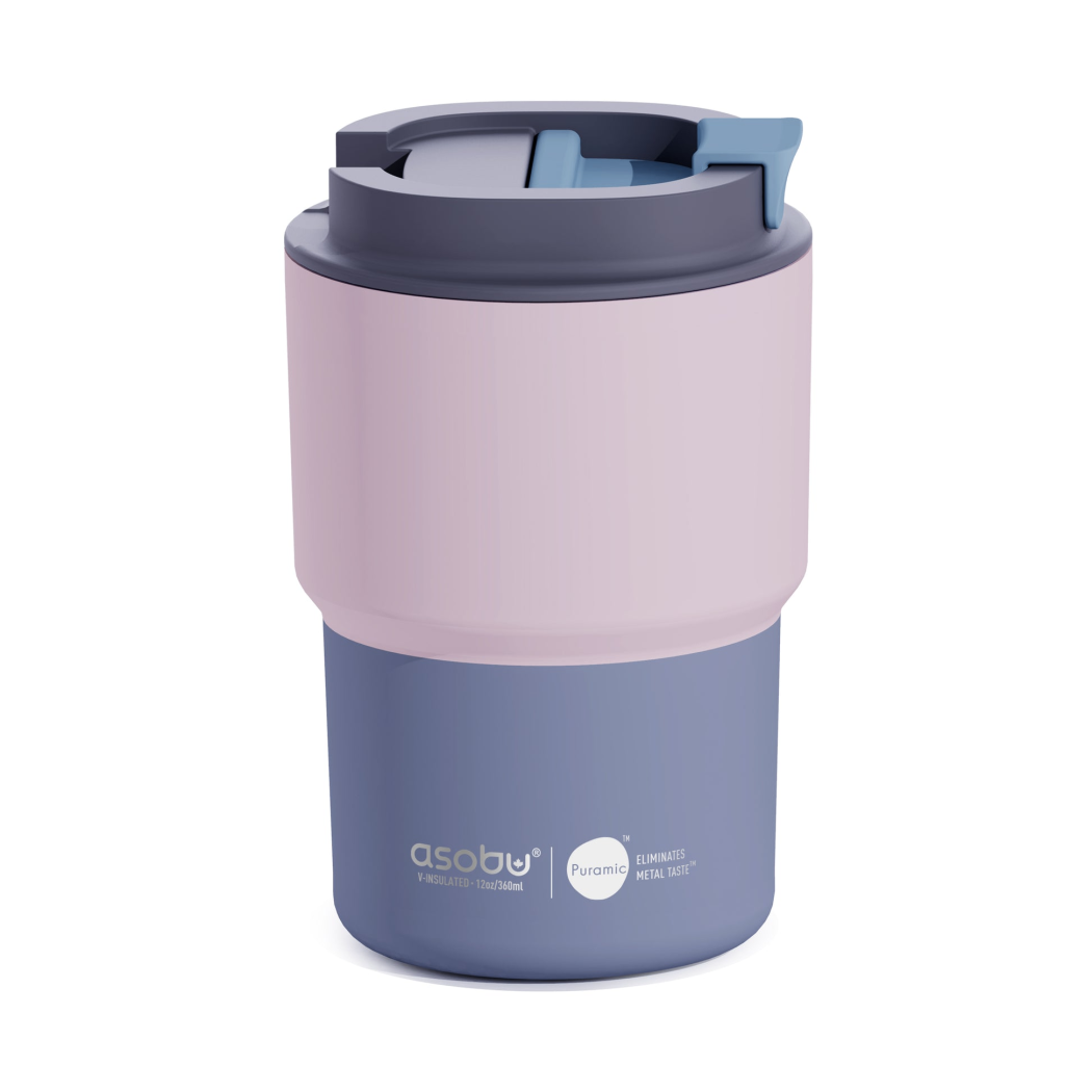 Pastel Pink - Kubek Termiczny 360 ml - Powłoka Ceramiczna Stal Nierdzewna - Asobu