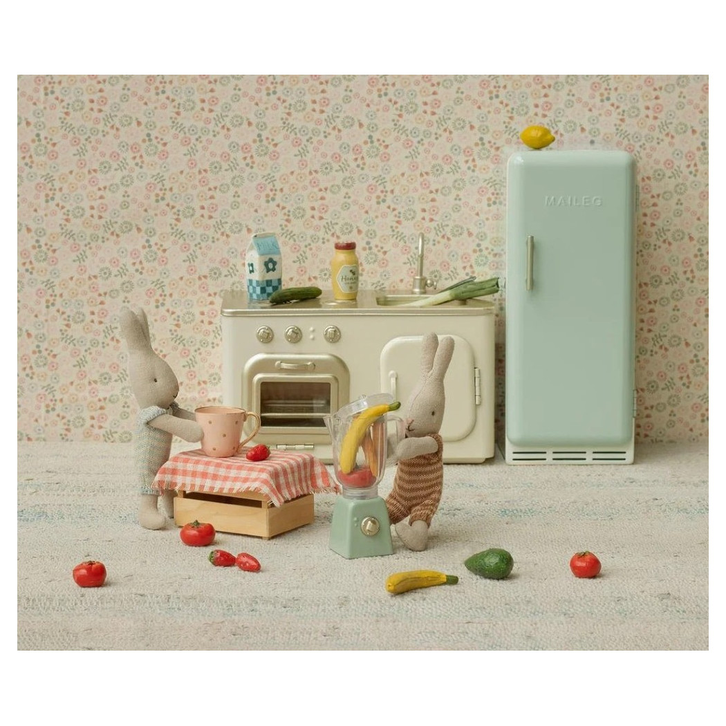 Miętowa Lodówka -  Miniature Fridge Mint - Rozmiar Mini - Maileg