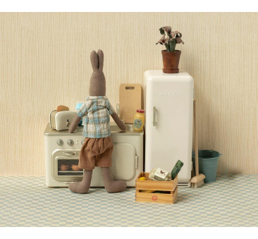 Biała Lodówka -  Miniature Fridge Off White - Rozmiar Mini - Maileg