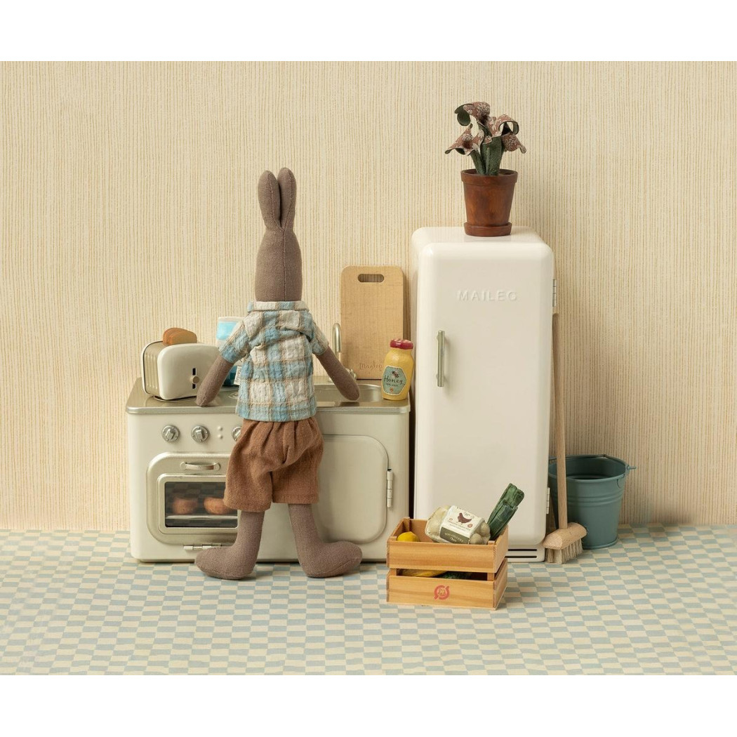 Biała Lodówka -  Miniature Fridge Off White - Rozmiar Mini - Maileg