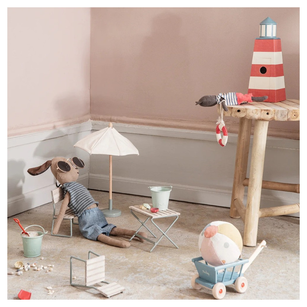 Parasol Tarasowy Ze Stojakiem - Miniature Sunshade - Maileg
