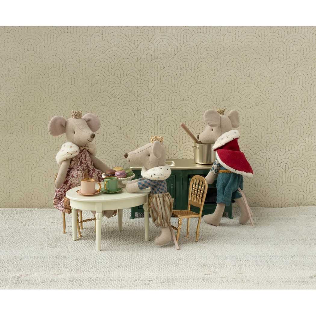 Złote Krzesełko - Chair Mouse - Akcesoria Dla Lalek - Maileg