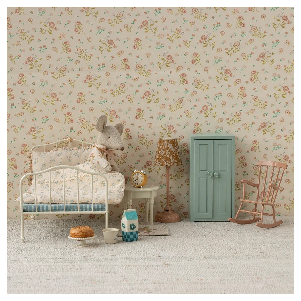 Fotel Bujany Różowy - Rocking Chair Mouse - Dark Powder - Maileg
