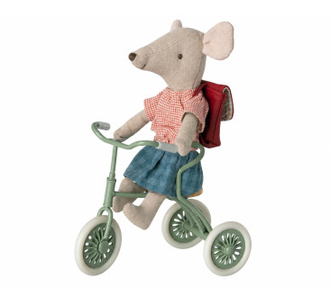 Rowerek - Zielony - Abri à Tricycle, Mouse - Green - Akcesoria dla Lalek - Maileg