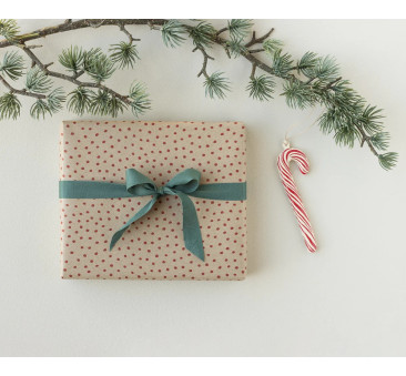 Polka Red Papier Do Pakowania Prezentów 10 metrów - Gift Wrap Maileg